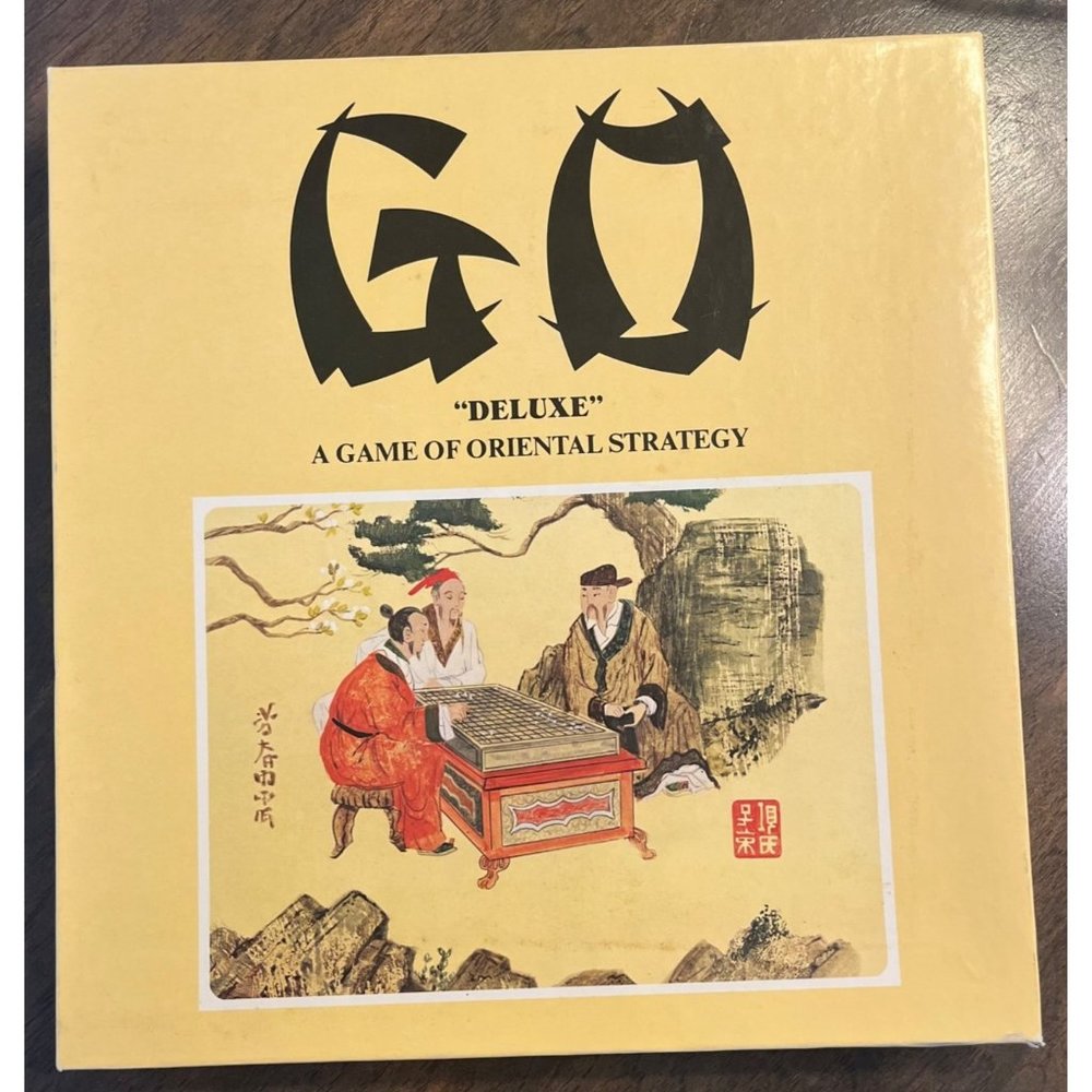 Go Deluxe Game Of Ancient Strategy Wood Playing Board Game #H-2800 Hansen